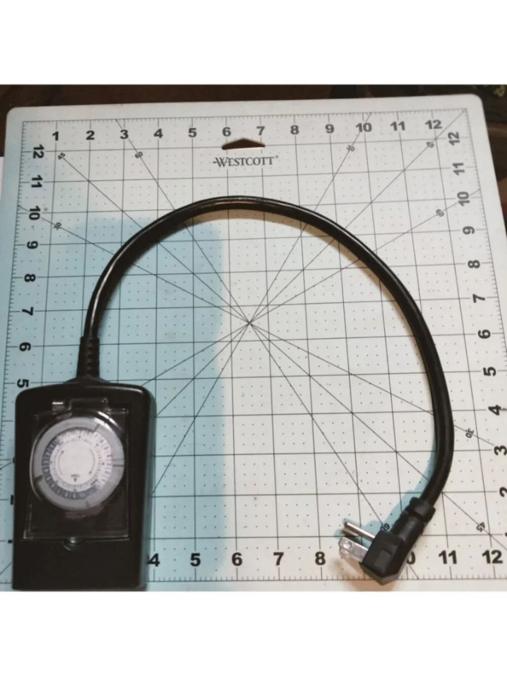 Outdoor 2 Outlet Timer 24 Hour Dial  Plug In Black Utilitech - Picture 2 of 10